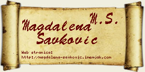 Magdalena Savković vizit kartica
